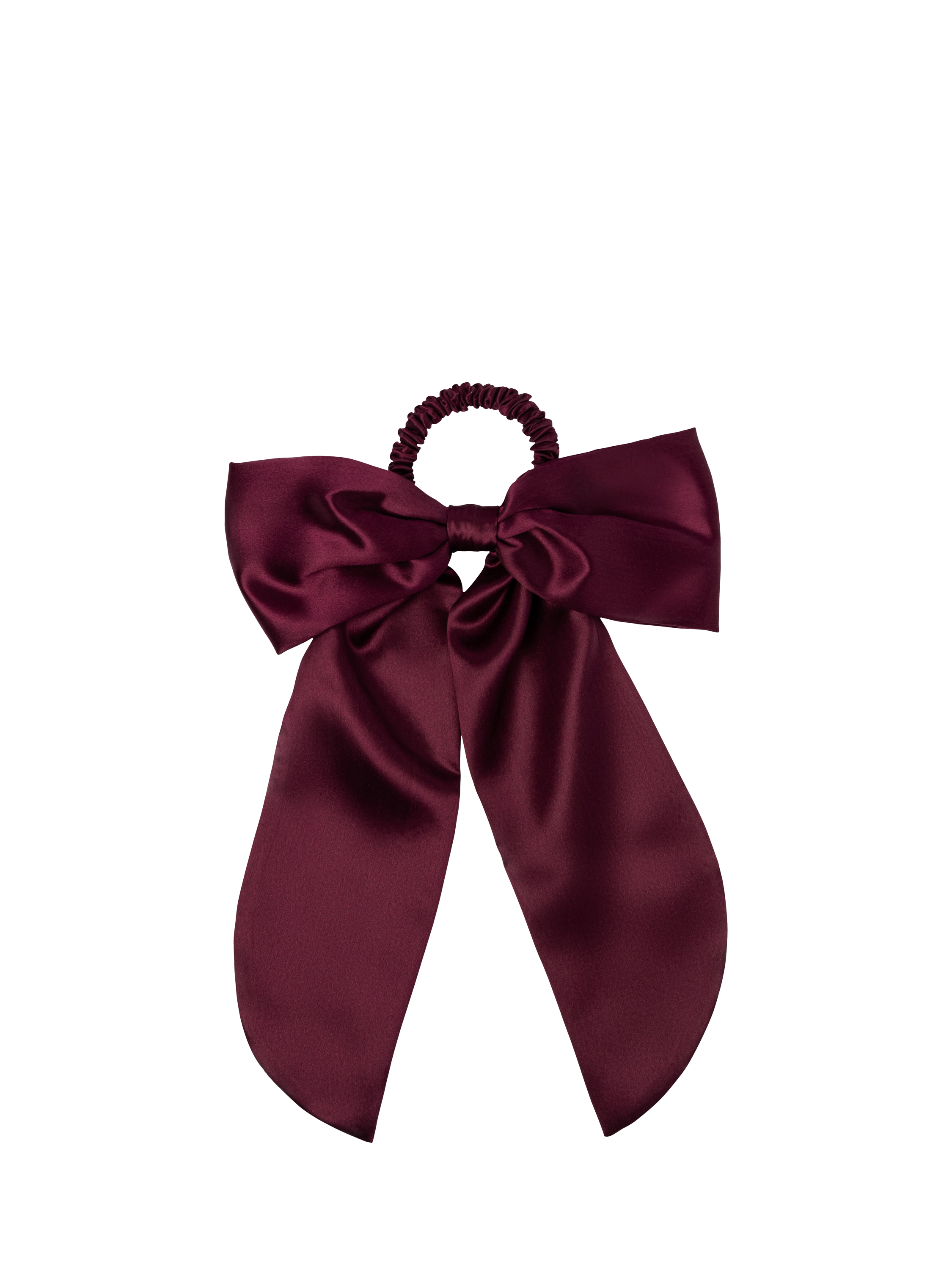 Product image 2 of 5, which shows Slip® Pure Silk Hair Bow, Crimson