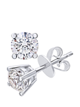 Mogul 18ct White Gold Solitaire Diamond Stud Earrings