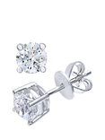 Mogul 18ct White Gold Solitaire Diamond Stud Earrings