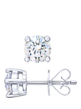 Mogul 18ct White Gold Solitaire Diamond Stud Earrings