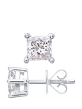 Mogul 18ct White Gold Princess Diamond Stud Earrings