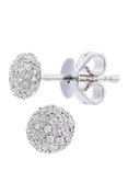 Mogul 9ct White Gold Cluster Diamond Stud Earrings