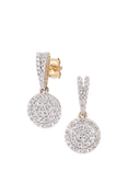 Mogul 9ct Yellow Gold Diamond Drop Earrings