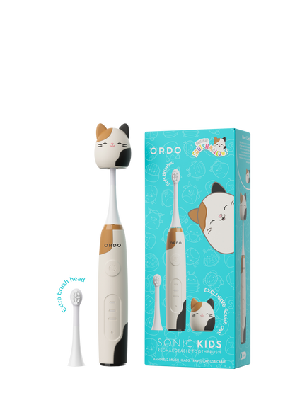 Ordo Squishmallows Cam Sonic Kids Toothbrush, White Multi, White Multi