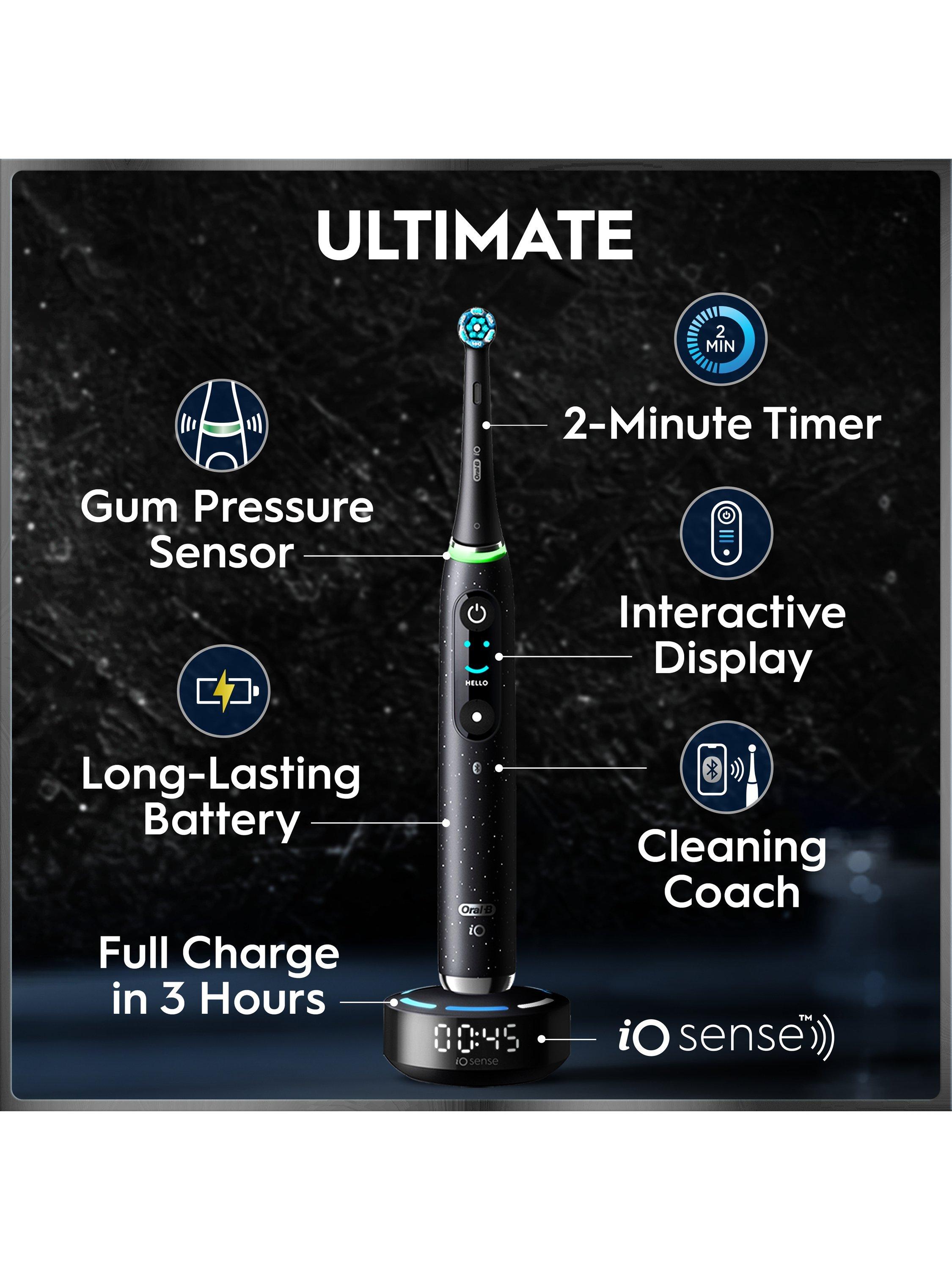 Product image 2 of 9, which shows Oral-B iO10 Electric Toothbrush, Black