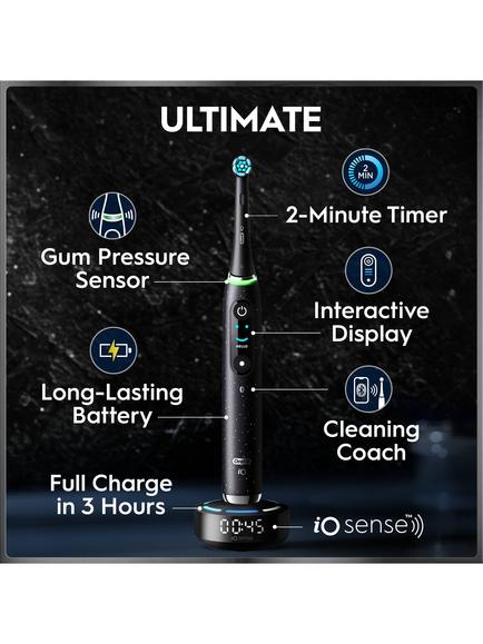 Oral-B iO10 Electric Toothbrush, Black - view 2, Black