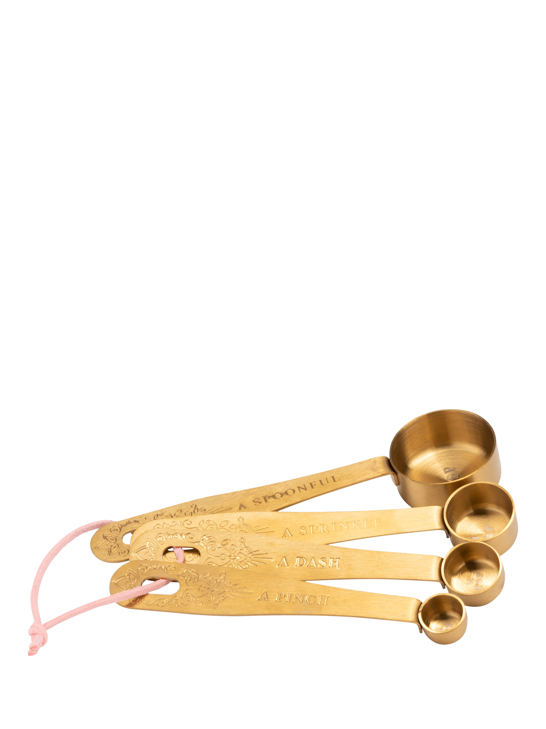 Yvonne Ellen Stainless Steel Measuring Spoons, Set of 4, Gold