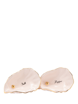 Yvonne Ellen Oyster Dolomite Salt & Pepper Pinch Pots, Set of 2, Pink, Multi