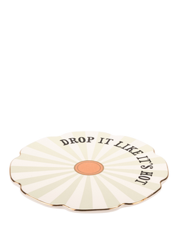 Yvonne Ellen Striped Stoneware Cork-Backed Trivet - view 2, Multi