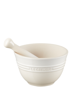 Le Creuset Stoneware Pestle & Mortar, Meringue, Meringue