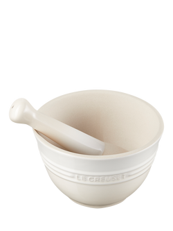 Le Creuset Stoneware Pestle & Mortar, Meringue - view 2, Meringue