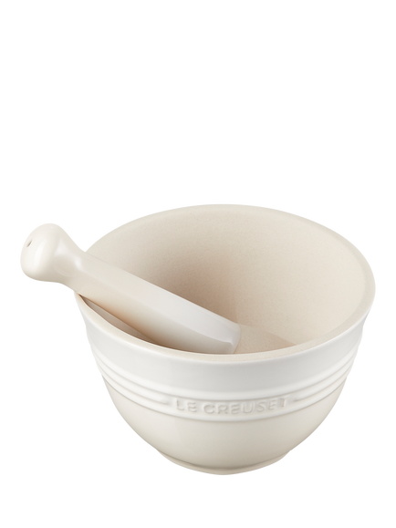 Le Creuset Stoneware Pestle & Mortar, Meringue - view 2, Meringue