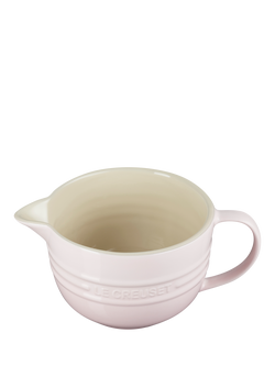 Le Creuset Stoneware Mixing Jug, 2L - view 2, Shell Pink