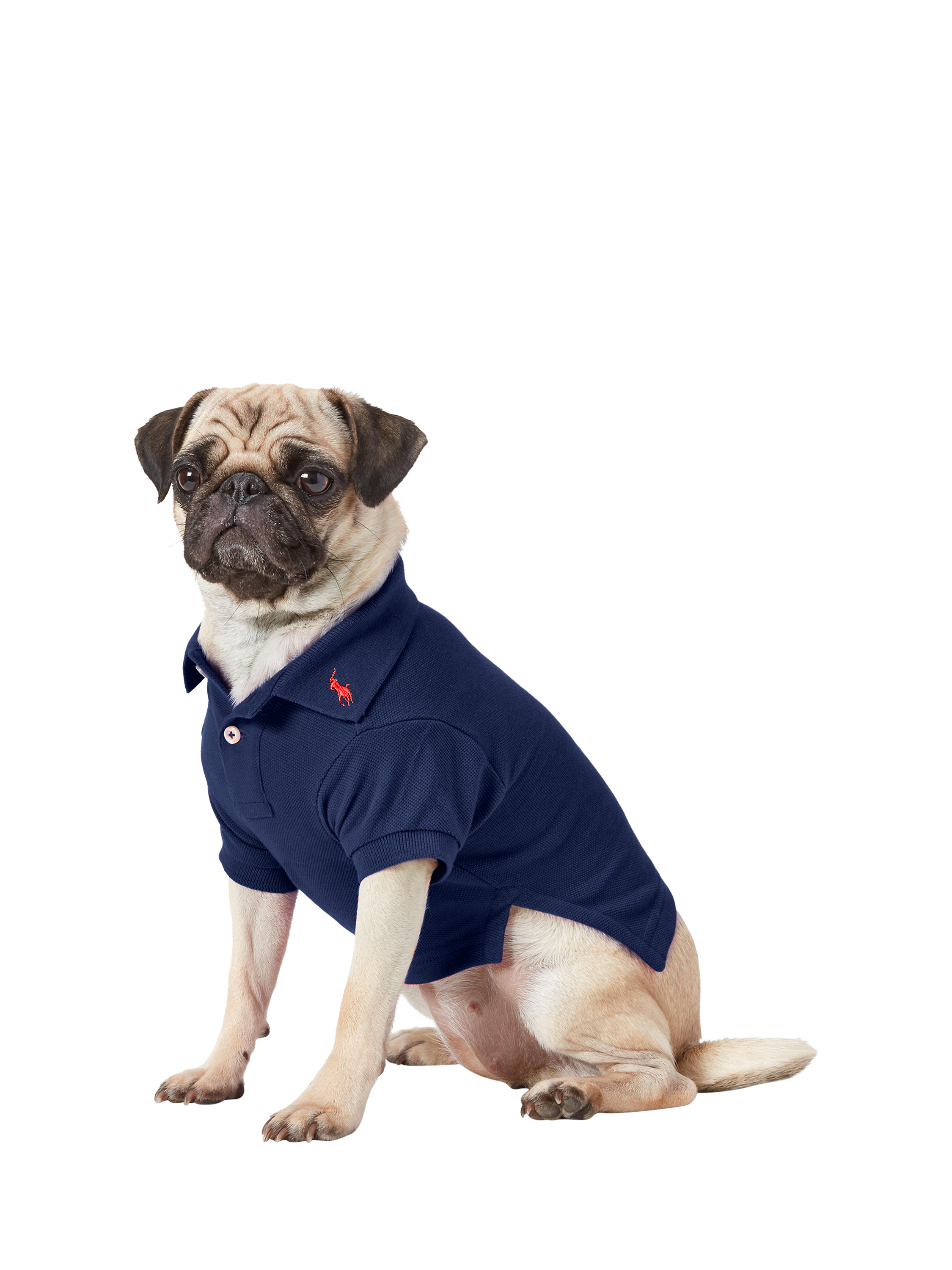 Polo Ralph Lauren Cotton Mesh Dog Polo Shirt, Blue Navy