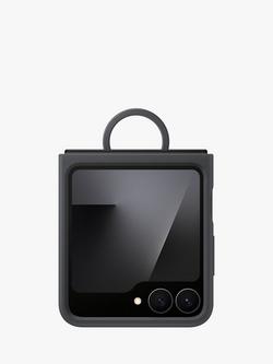 Samsung Silicone Case with Ring for Galaxy Z Flip7 FE / Flip6, Black