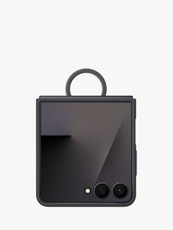 Samsung Silicone Case with Ring for Galaxy Z Flip7, Black