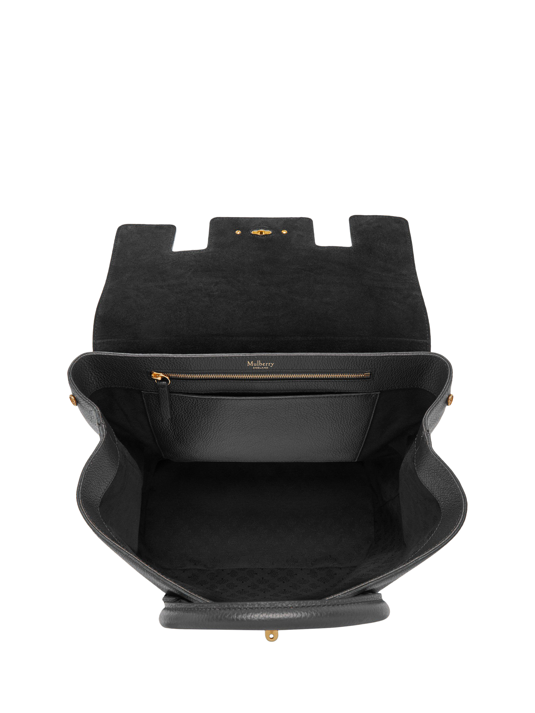 Product image 4 of 4, which shows Mulberry Bayswater Leather Backpack, Black