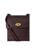 Mulberry Antony Classic Grain Leather Messenger Bag, Oxblood