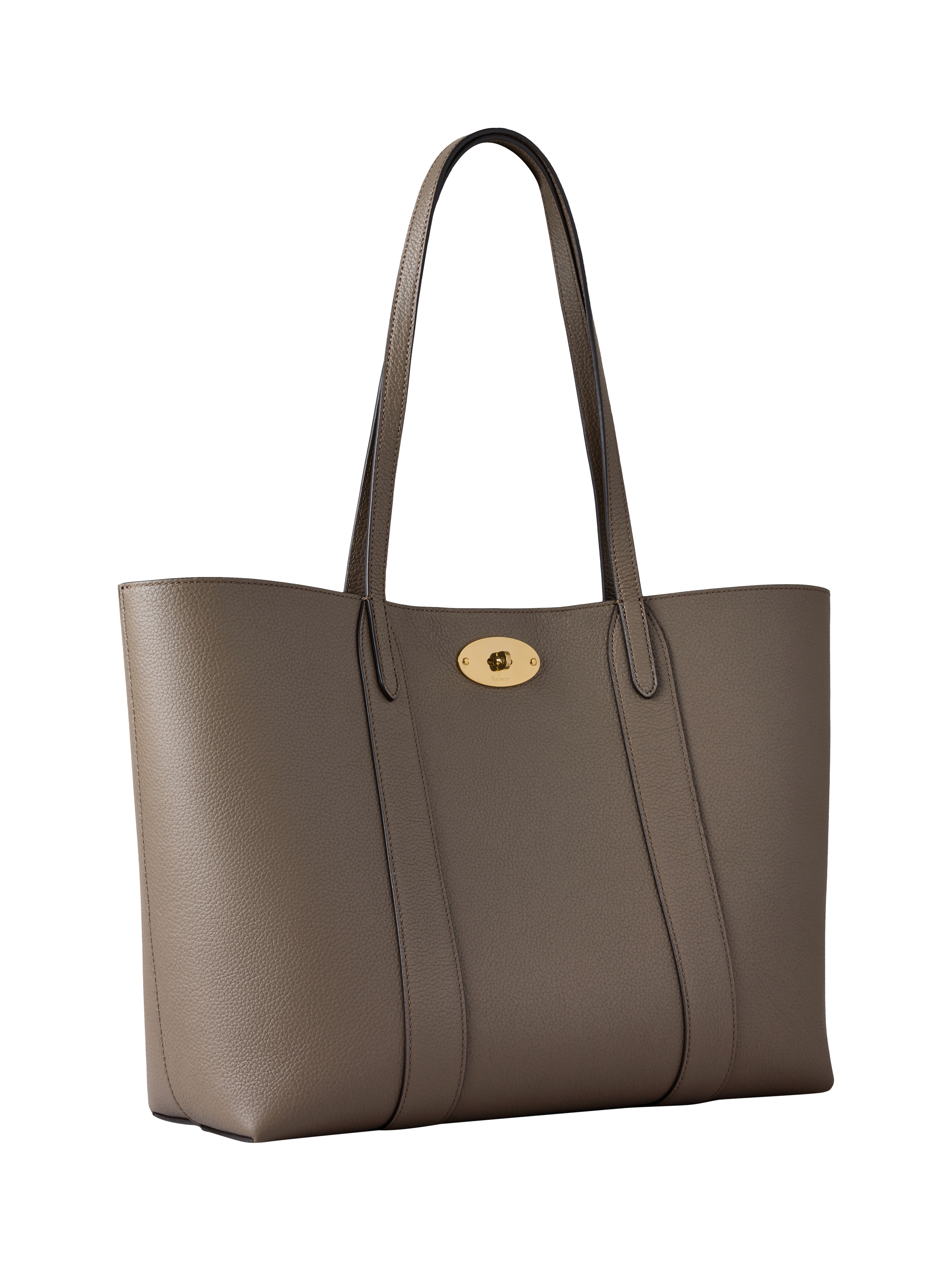 Product image 3 of 5, which shows Mulberry Bayswater Small Classic Grain Leather Tote Bag, Clay