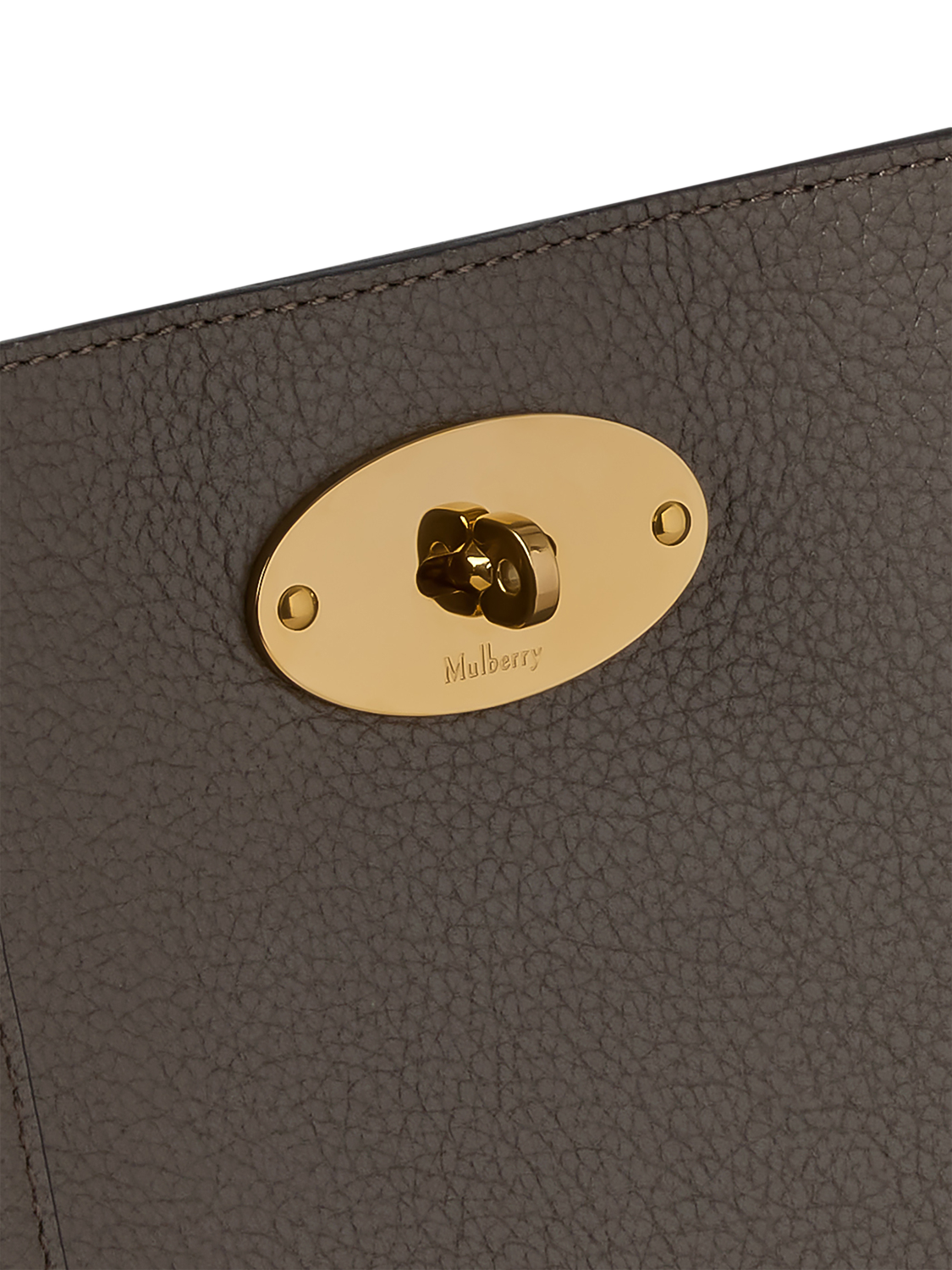 Product image 4 of 5, which shows Mulberry Bayswater Small Classic Grain Leather Tote Bag, Clay