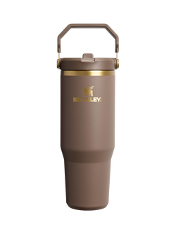 Stanley IceFlow Flip Straw Stainless Steel Leak-Proof Tumbler, 890ml, Espresso