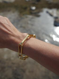 Shyla Chunky Link Bracelet, Gold - view 2, Gold