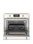 Bertazzoni Heritage Series FHER4077MTAX3 Built-in Combination Microwave, Ivory and Chrome