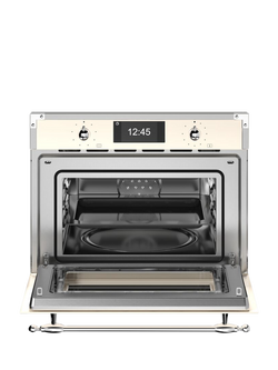 Bertazzoni Heritage Series FHER4077MTAX3 Built-in Combination Microwave, Ivory and Chrome - view 2, Ivory And Chrome