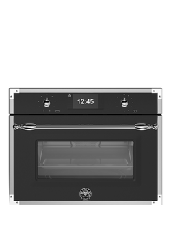 Bertazzoni Heritage Series FHER4077MTNX3 Built-in Combination Microwave, Black and Chrome, Black And Chrome