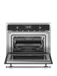 Bertazzoni Heritage Series FHER4077MTNX3 Built-in Combination Microwave, Black and Chrome