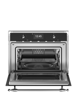 Bertazzoni Heritage Series FHER4077MTNX3 Built-in Combination Microwave, Black and Chrome - view 2, Black And Chrome