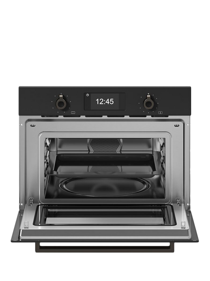 Bertazzoni FPRO4077MTN3 Built In Combi Microwave Oven, Carbonio - view 2, Carbonio