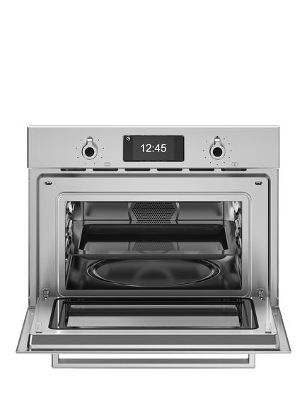 Bertazzoni Professional Series FPRO4077MTX3 Built-in Combination Microwave, Stainless Steel - view 2, Stainless Steel