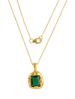 Shyla Medina Crystal Necklace, Gold, Gold