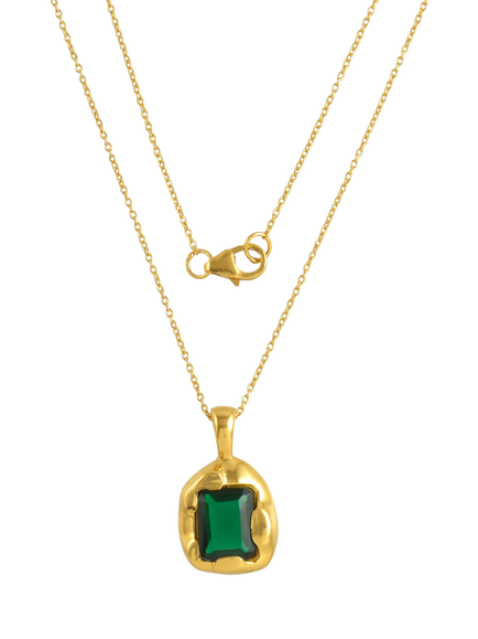 Shyla Medina Crystal Necklace, Gold, Gold