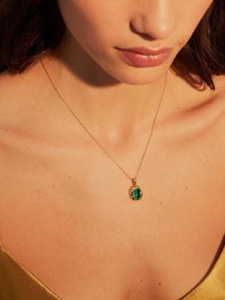 Shyla Medina Crystal Necklace, Gold - view 2, Gold