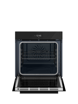 Bertazzoni Modern Series FMOD6117PTB3 60cm Built-in Self Cleaning Electric Single Oven, Black Glass - view 2, Black Glass