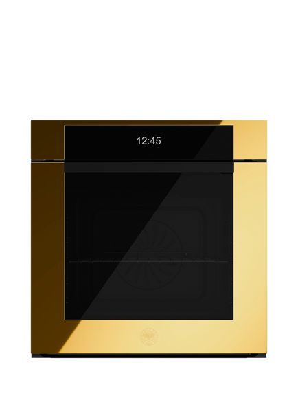 Bertazzoni Modern Series FMOD6117PTG3 60cm Built-in Self Cleaning Electric Single Oven, Gold, Gold