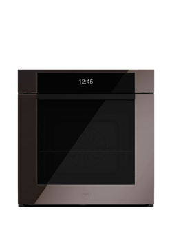 Bertazzoni Modern Series FMOD6117PTS3 60cm Built-in Self Cleaning Electric Single Oven, Obsidian, Obsidian