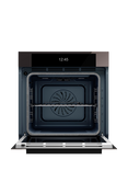 Bertazzoni Modern Series FMOD6117PTS3 60cm Built-in Self Cleaning Electric Single Oven, Obsidian