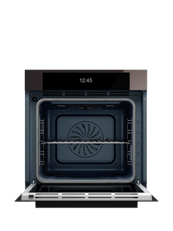 Bertazzoni Modern Series FMOD6117PTS3 60cm Built-in Self Cleaning Electric Single Oven, Obsidian - view 2, Obsidian