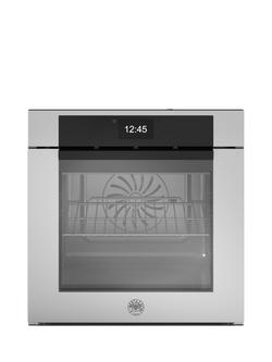 Bertazzoni Modern Series FMOD6117PTX3 60cm Built-in Self Cleaning Electric Single Oven, Stainless Steel, Stainless Steel