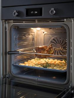 Bertazzoni Professional Series FPRO6117PTN3 60cm Built-in Self Cleaning Electric Single Oven, Carbonio - view 2, Carbonio