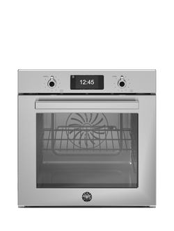 Bertazzoni Professional Series FPRO6117PTX3 60cm Built-in Self Cleaning Electric Single Oven, Stainless Steel, Stainless Steel