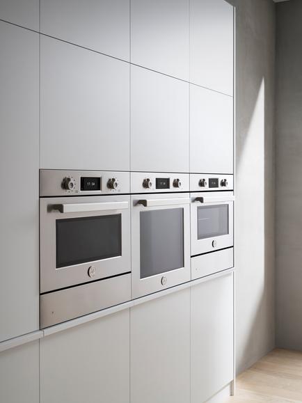 Bertazzoni Professional Series FPRO6117PTX3 60cm Built-in Self Cleaning Electric Single Oven, Stainless Steel - view 2, Stainless Steel