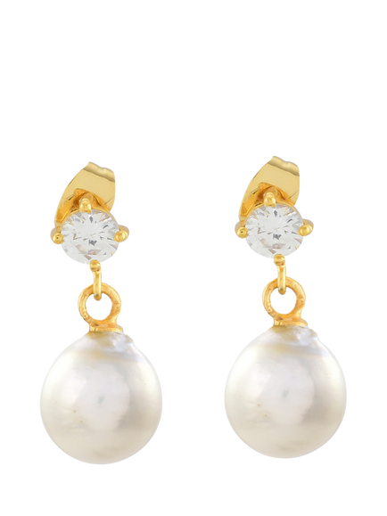 Shyla Cassandra Crystal Drop Earrings, Gold, Gold