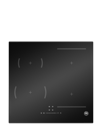 Bertazzoni P604I1B26NVS 60cm Induction Hob, Black Glass, Black Glass