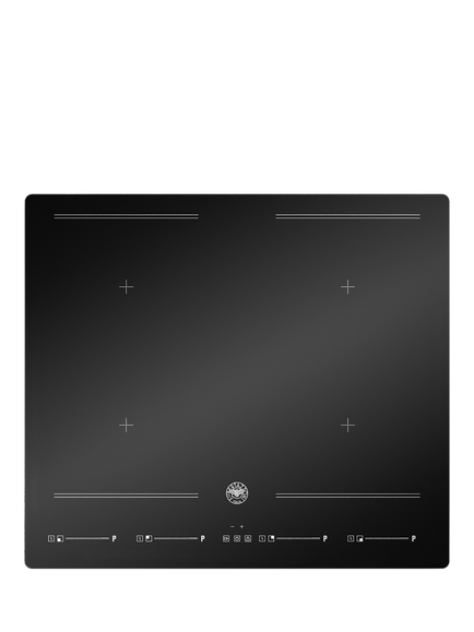 Bertazzoni P604I2M28NVS 60cm Induction Hob, Black Glass, Black Glass