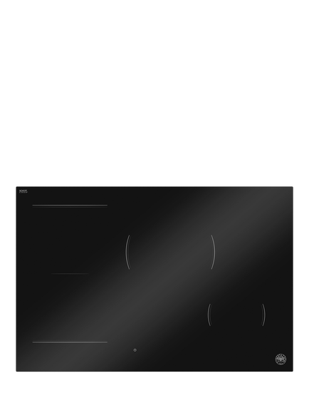Bertazzoni P784I1M30NP 78cm Induction Hob, Black Glass, Black Glass