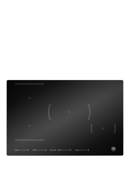 Bertazzoni P784I1M30NVS 78cm Induction Hob, Black Glass, Black Glass